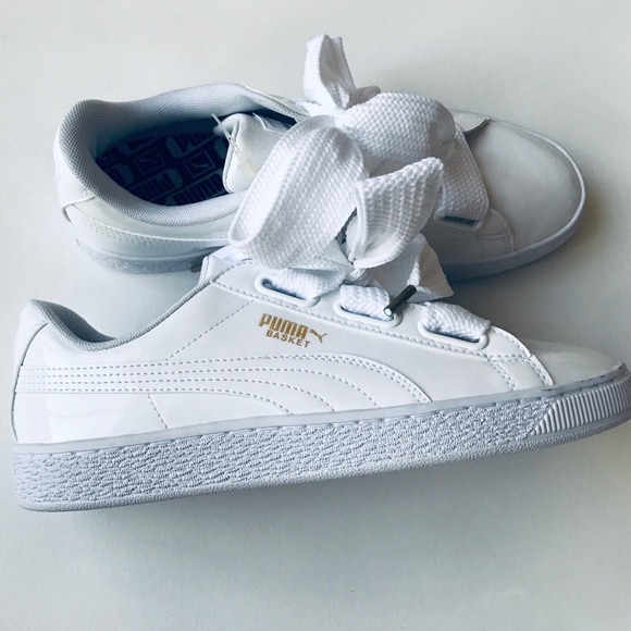 puma shoe laces white